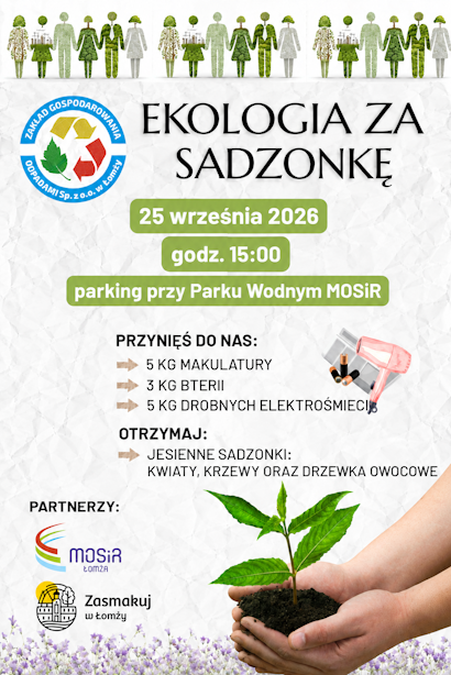 Ekologia za sadzonkę jesień 2026